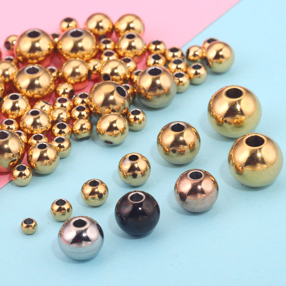 10-100pcs Stainless Steel Roun - Jewelry Making Metal Supplies ulasan dan harga