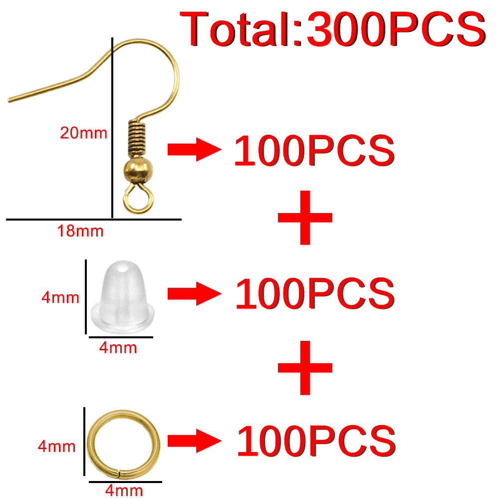 100/300pcs/Lot Hypoallergenic  - Jump Ring Assorted ulasan dan harga