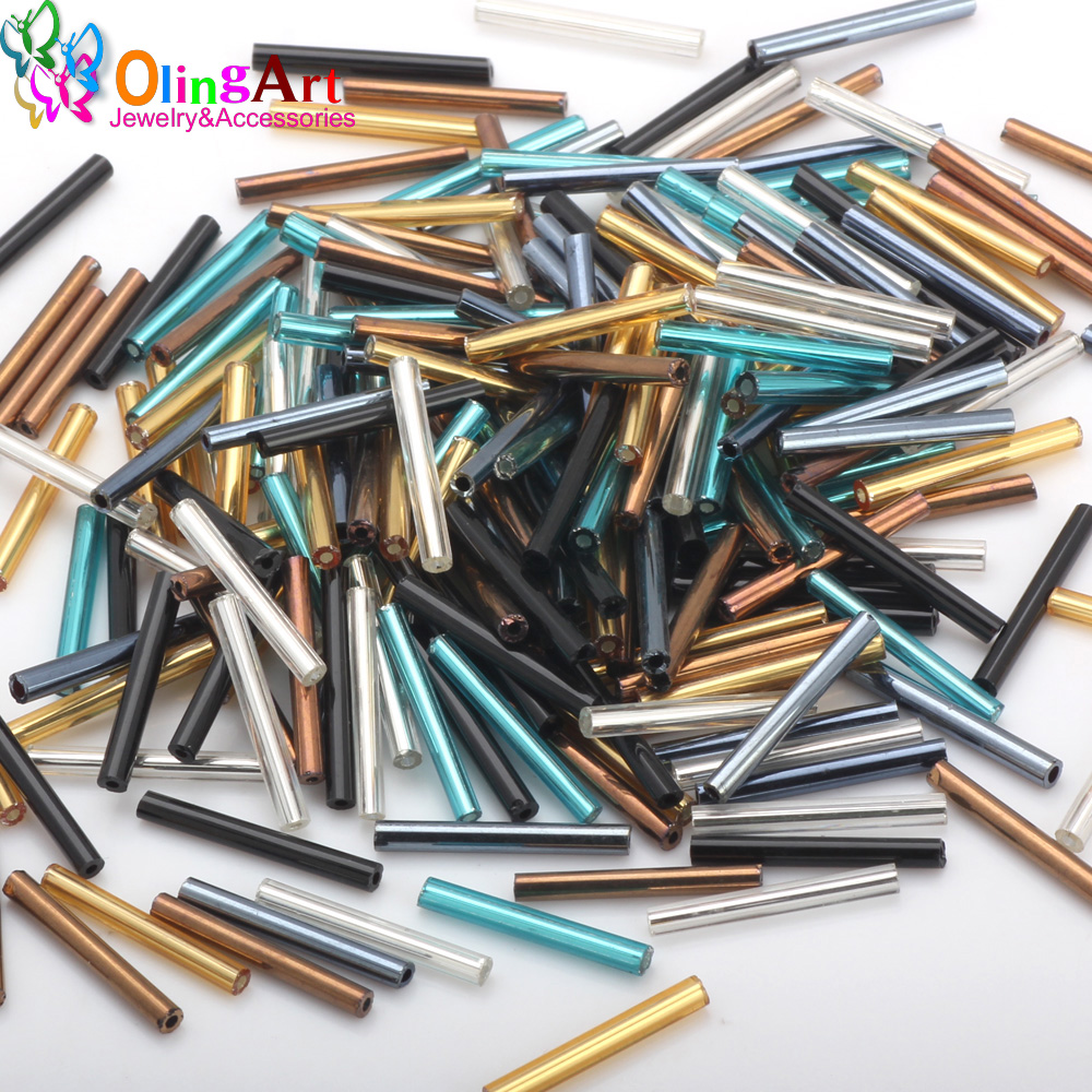 OlingArt Metallic Multicolor T - Seed Bead Tube ulasan dan harga