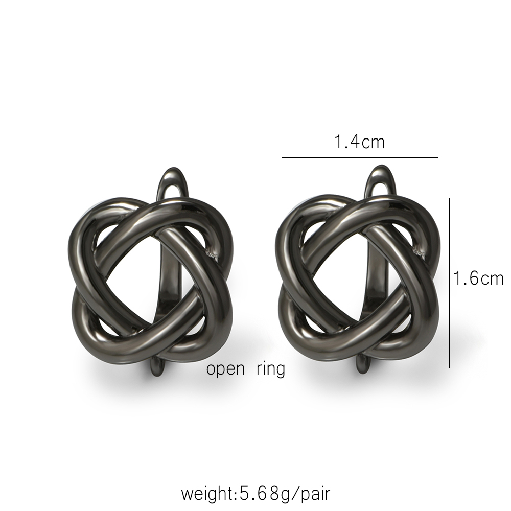 YANASI 1 Pair Gun Black  Brass - Jewelry Making Parts ulasan dan harga