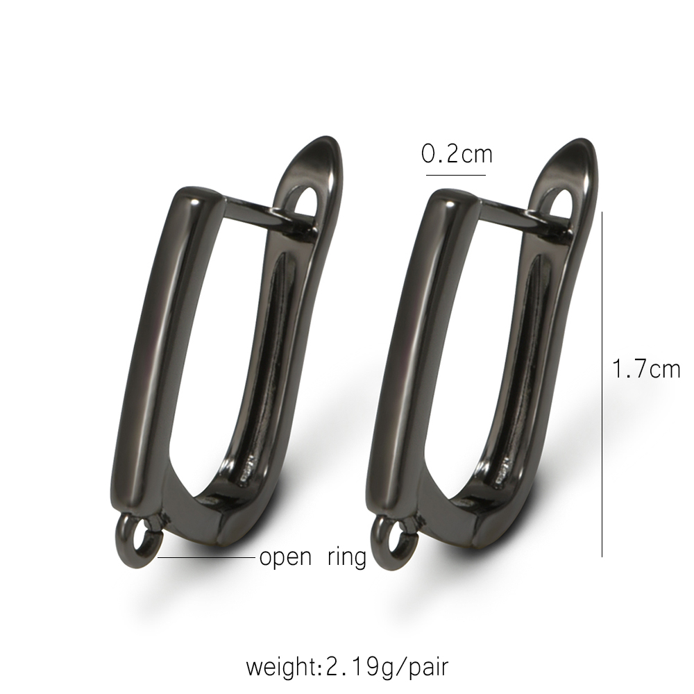 YANASI 1 Pair Gun Black  Brass - Jewelry Making Parts ulasan dan harga