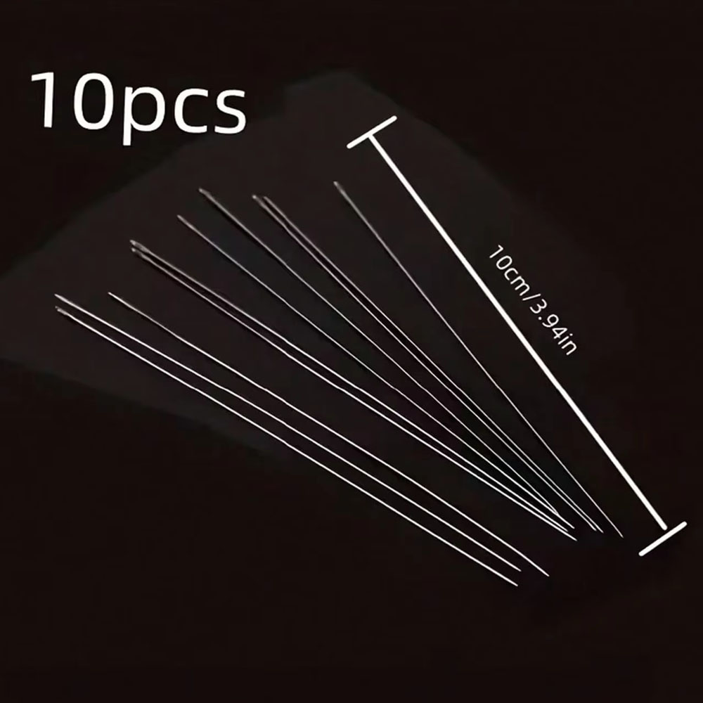 10/100pcs Beaded Needles with  - Jewelry Making Using Beads ulasan dan harga