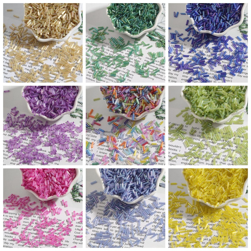 2x7mm 600pcs/lot Rice Shaped C - Seed Bead Tube ulasan dan harga