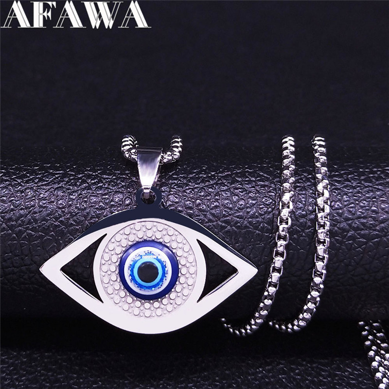 Islam Hamsa Evil Blue Eye Neck - Jewelry Making Jewelry ulasan dan harga