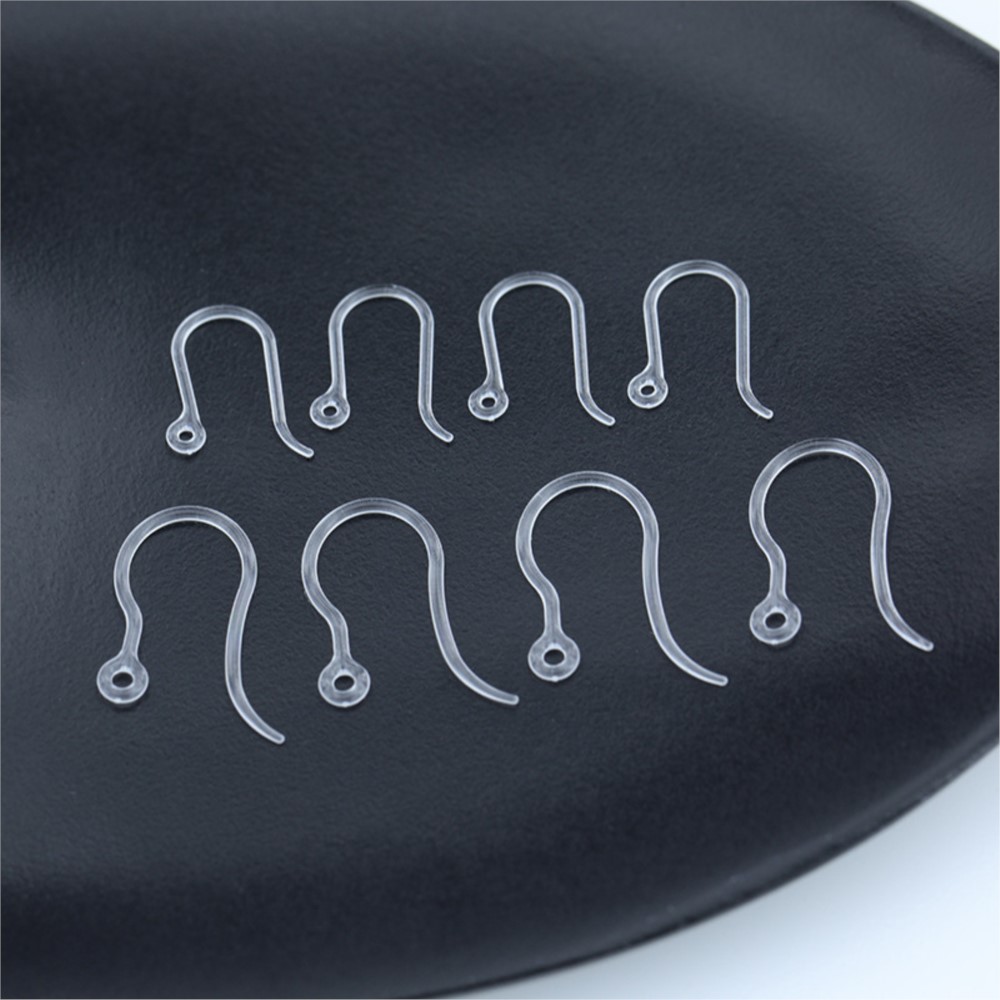 40pcs Clear Plastic Earring Ho - Jewelry Making Parts ulasan dan harga