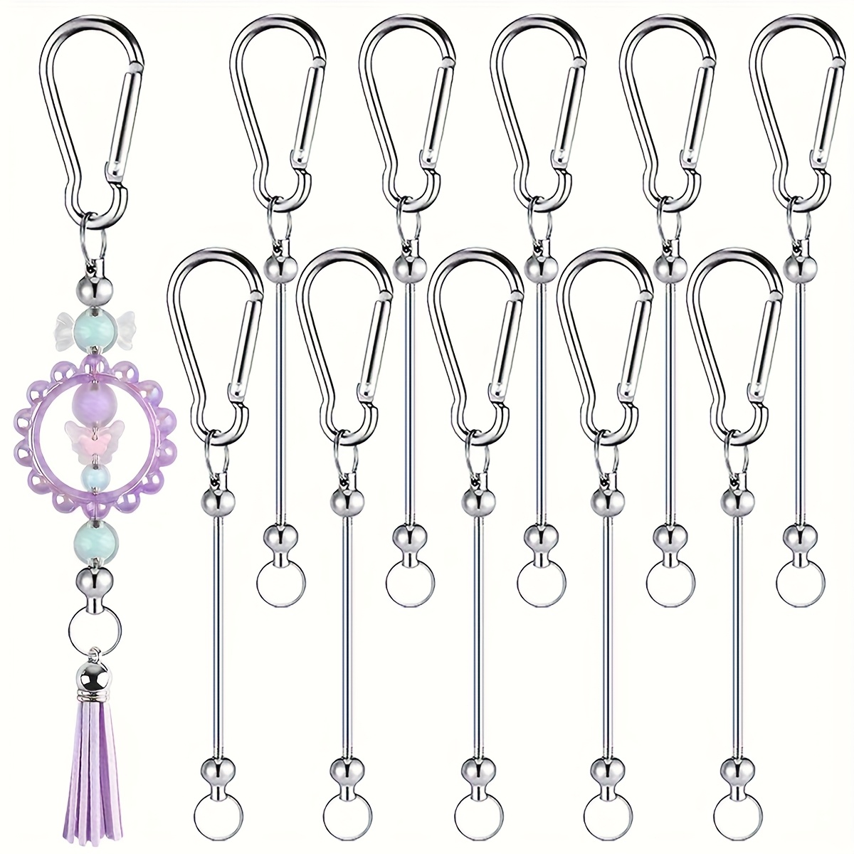 10pcs Multi-Purpose Key Rings  - Jewelry Making Using Beads ulasan dan harga