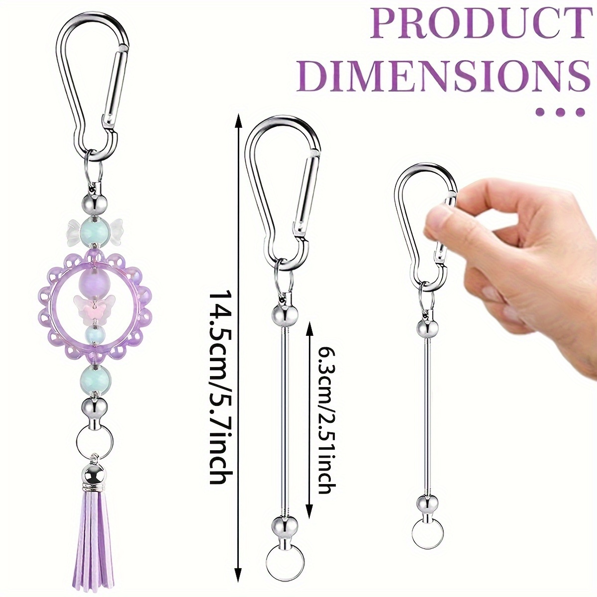 10pcs Multi-Purpose Key Rings  - Jewelry Making Using Beads ulasan dan harga