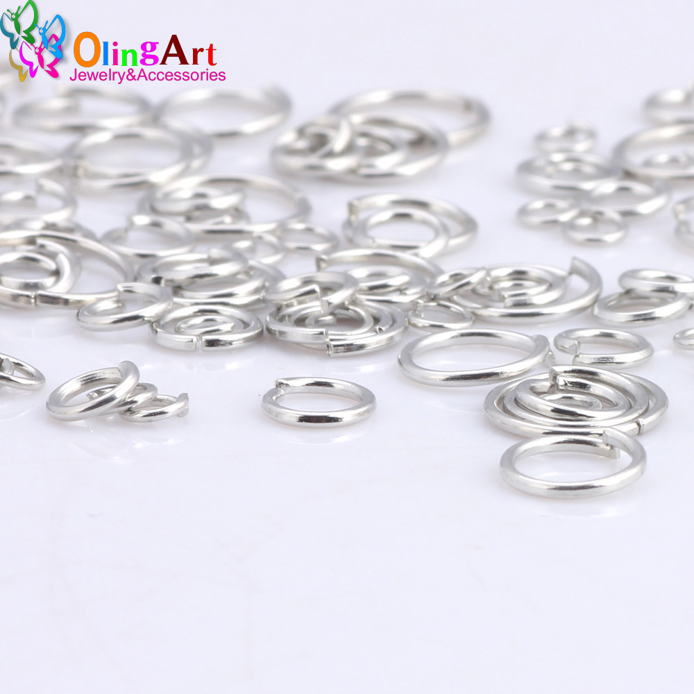 OlingArt Rhodium Plating Jump  - Jump Ring Assorted ulasan dan harga
