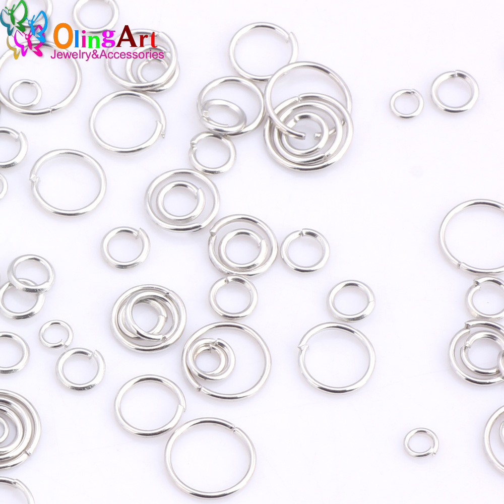 OlingArt Rhodium Plating Jump  - Jump Ring Assorted ulasan dan harga