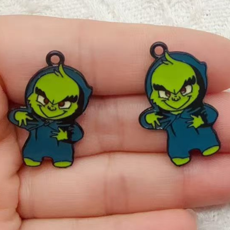 10pcs alloy drip oil cartoon C - Jewelry Making Jewelry ulasan dan harga