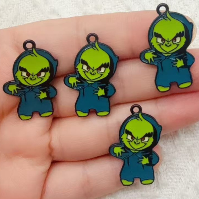 10pcs alloy drip oil cartoon C - Jewelry Making Jewelry ulasan dan harga