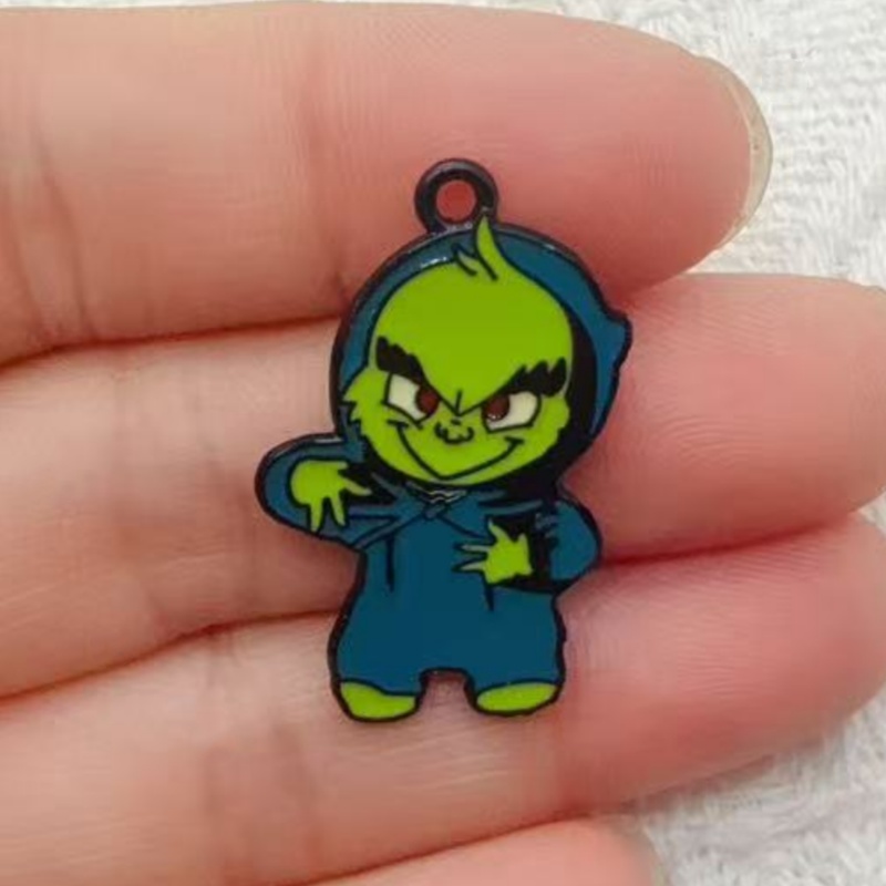 10pcs alloy drip oil cartoon C - Jewelry Making Jewelry ulasan dan harga