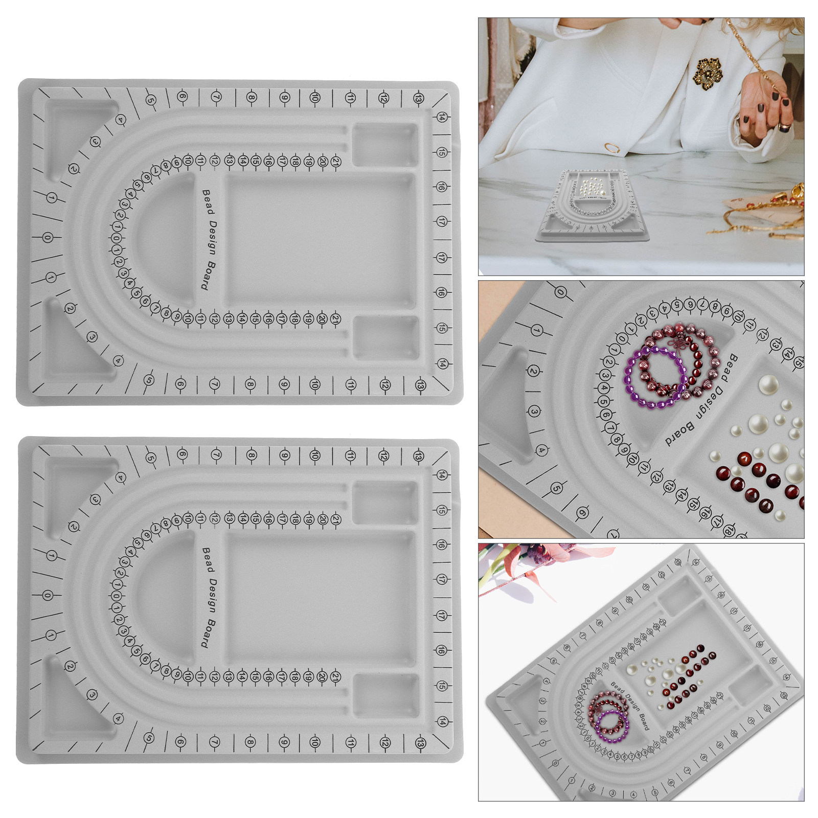 2Pcs Bead Design Board Jewelry - Jewelry Making With Beads ulasan dan harga