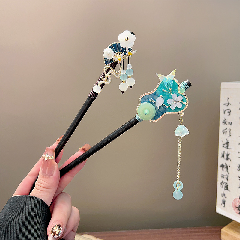 Classic Tassel Hair Stick Blac - Jewelry Making With Beads ulasan dan harga