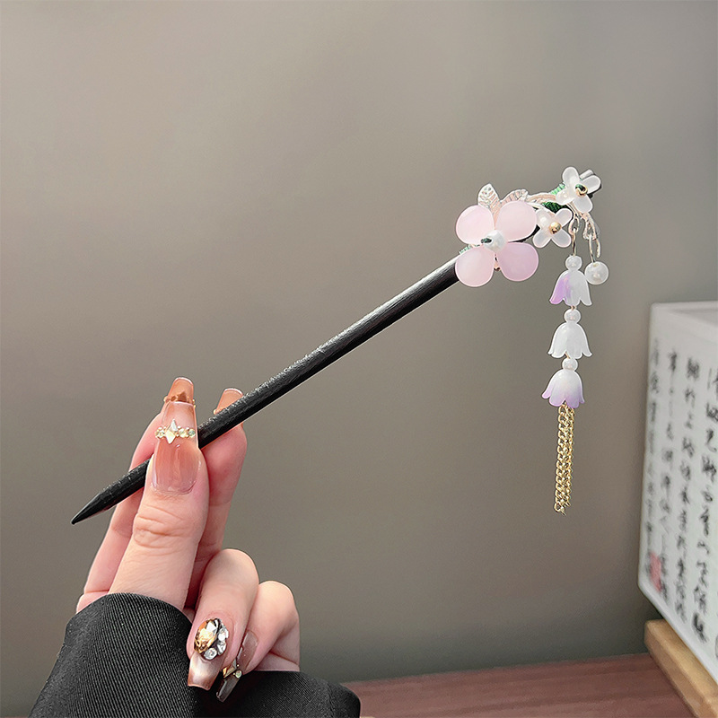 Classic Tassel Hair Stick Blac - Jewelry Making With Beads ulasan dan harga