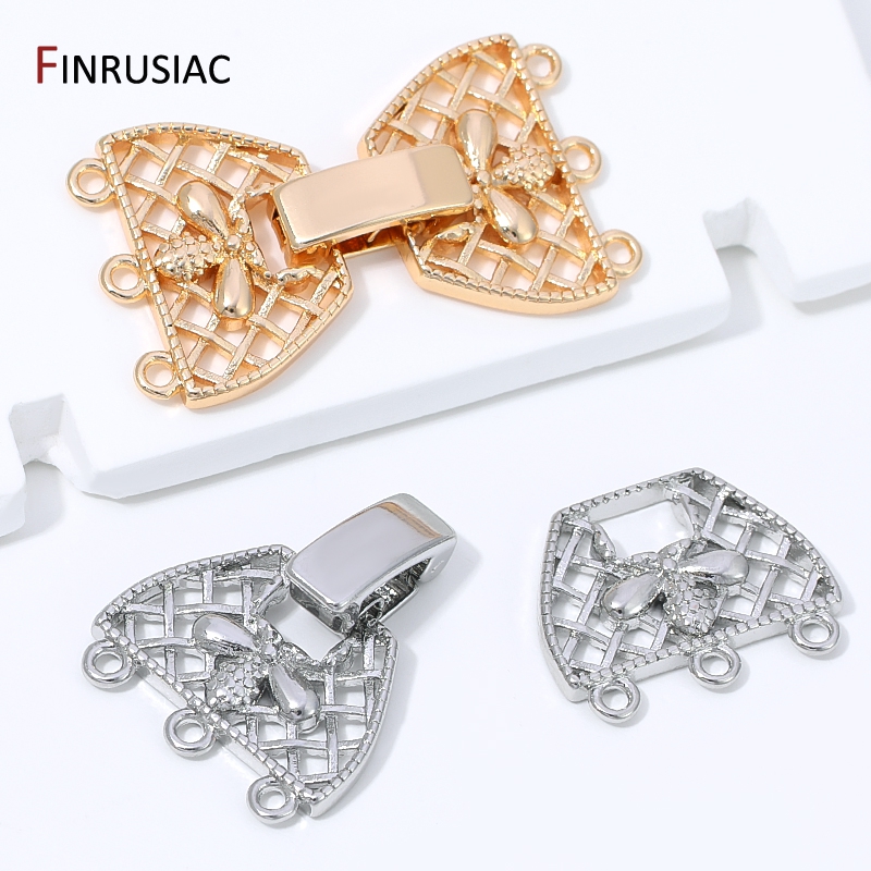 14K Gold Plated Brass 3-Row Pe - Jewelry Making With Beads ulasan dan harga