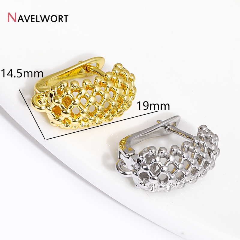 18K Gold Plated Brass  Hollow  - Jewelry Making Metal Supplies ulasan dan harga
