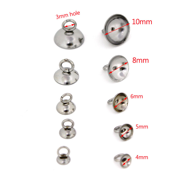 20Pcs 4/5/6/8/10mm Stainless S - Jewelry Making With Beads ulasan dan harga