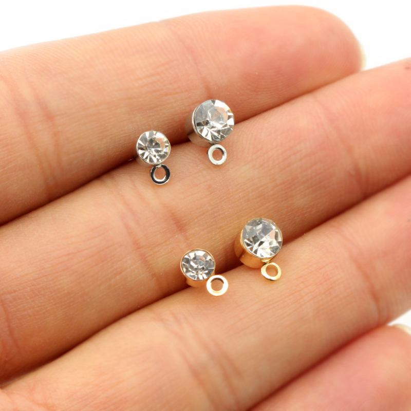 50pcs Stud Earrings Pins with  - Jewelry Making Basics ulasan dan harga