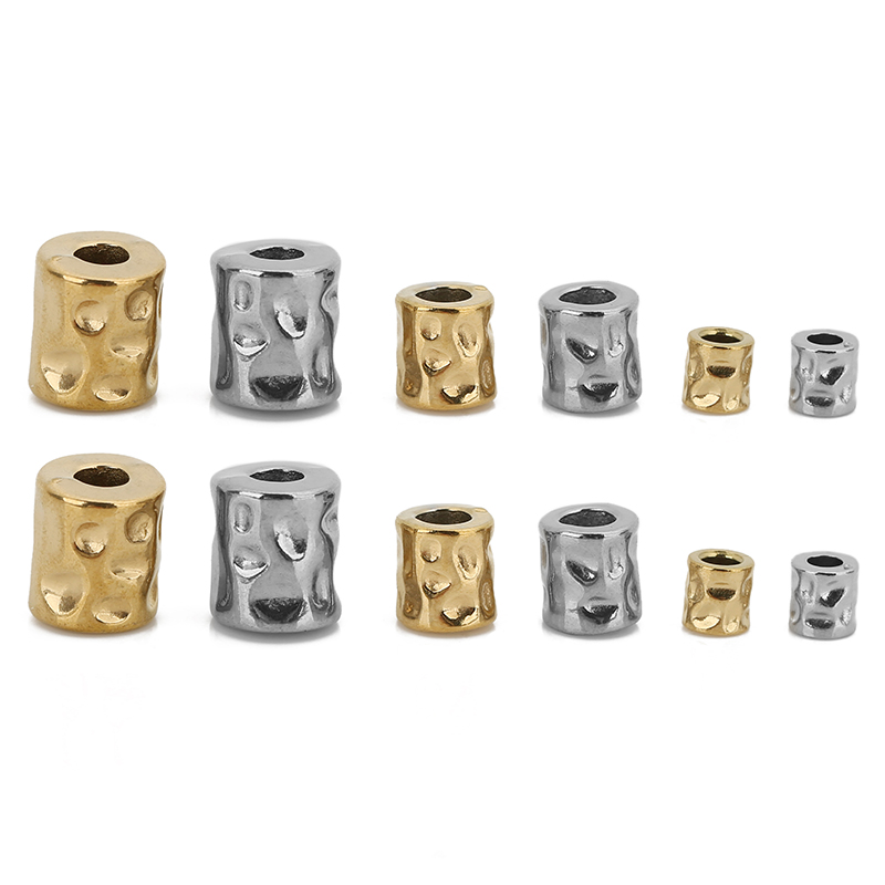 10Pcs Stainless Steel Cylinder - Seed Bead Tube ulasan dan harga