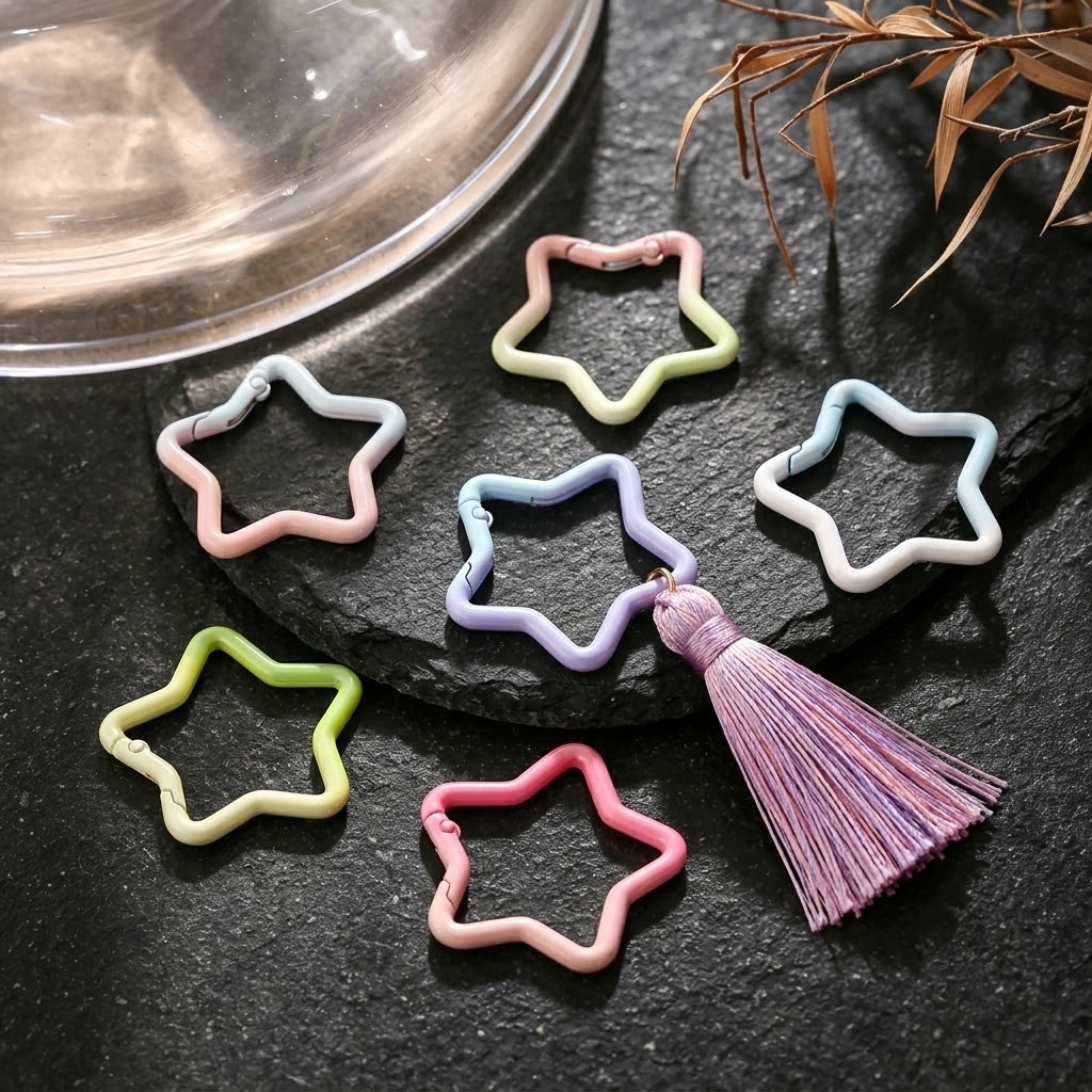 5PCS Gradient Star Shape Sprin - Jewelry Making Basics ulasan dan harga
