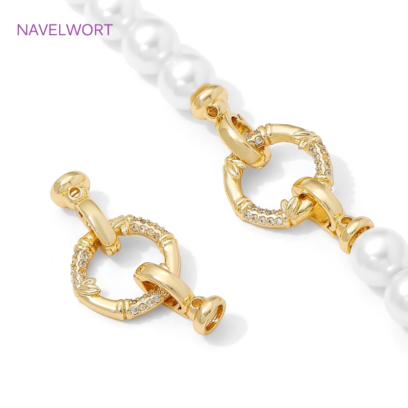 1/2Pcs 14K Gold Plated Pearl C - Jewelry Making Metal Supplies ulasan dan harga