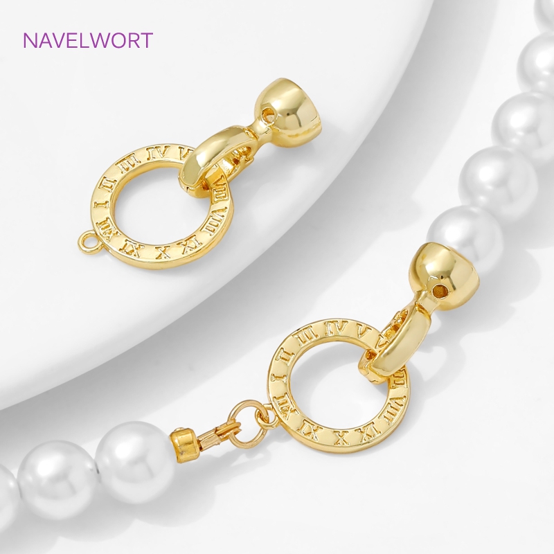 1/2Pcs 14K Gold Plated Pearl C - Jewelry Making Metal Supplies ulasan dan harga