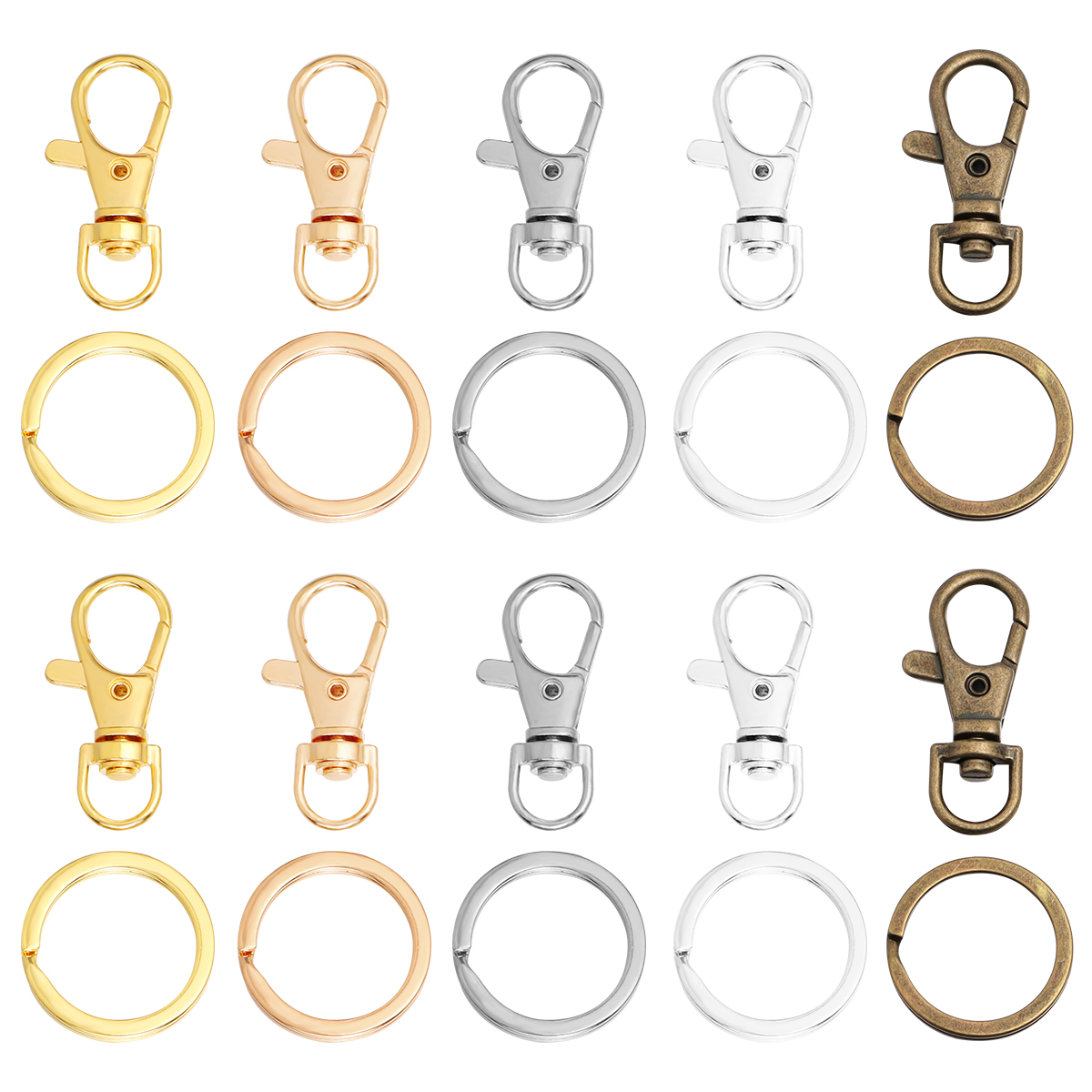 10Sets Alloy Swivel Lobster Cl - Jewelry Making Basics ulasan dan harga