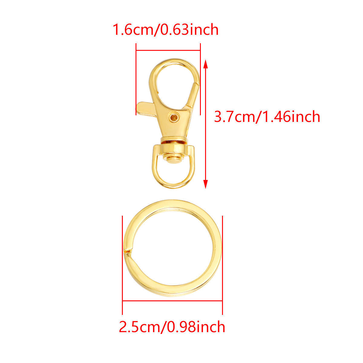 10Sets Alloy Swivel Lobster Cl - Jewelry Making Basics ulasan dan harga